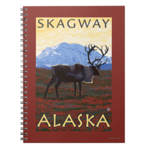 Karibu-Szene - Skagway, Alaska Notizblock
