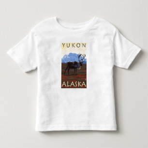 Karibu-Szene - Yukon, Alaska Kleinkind T-shirt
