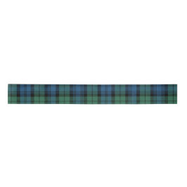 Kariert Blue Green Rustic Campbell Tartan Satinband
