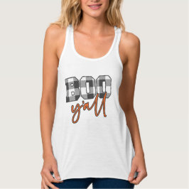Kariert Boo Y'all Fun Halloween Tank Top