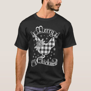 Kariert Buffalo Merry Chickmas, Weihnachtsfeiertag T-Shirt