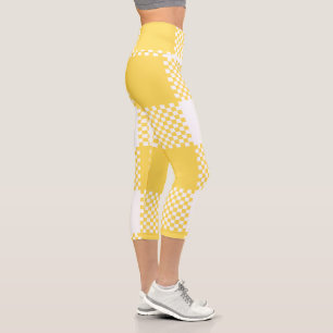 Kariert Capri Leggings