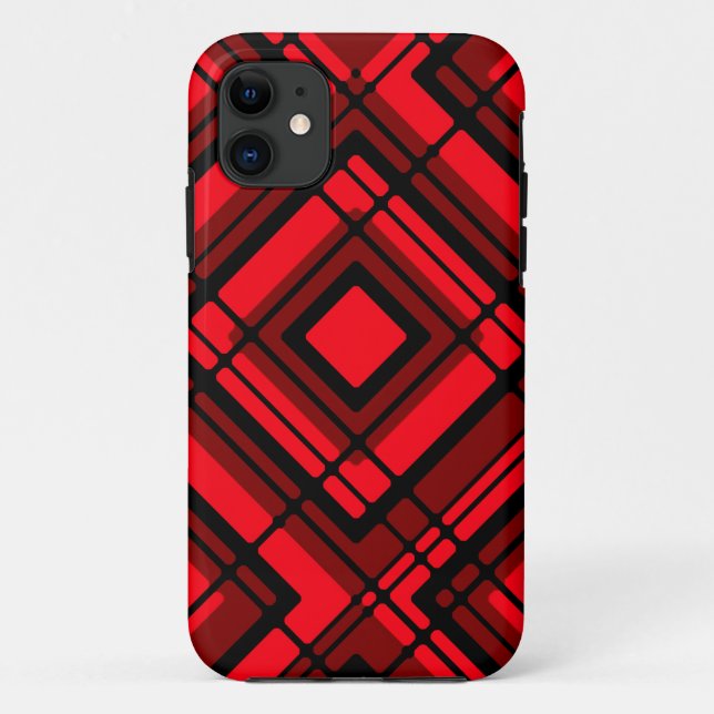 Kariert Case-Mate iPhone Hülle (Rückseite)