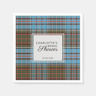 Kariert Clan Anderson Brautparty Tartan Paper Serviette