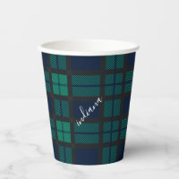 Kariert Clan Black Watch Blue Black Tartan