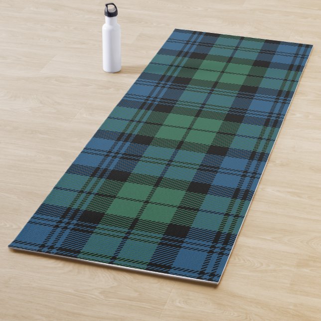 Kariert Clan Campbell Blue Green Black Karo Tartan Yogamatte (Beispiel)