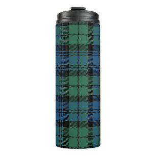 Kariert Clan Campbell Green Blue Karo Tartan Thermosbecher