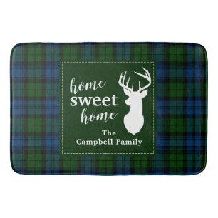 Kariert Clan Campbell Military Tartan Badematte
