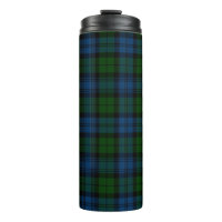 Kariert Clan Campbell Military Tartan Black Green