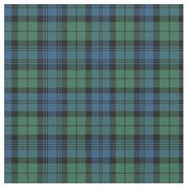 Kariert Clan Campbell Tartan Green Black Blue Karo Stoff
