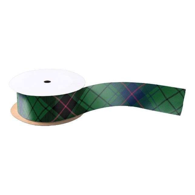 Kariert Clan Davidson Rustic Tartan Satinband (Spule)