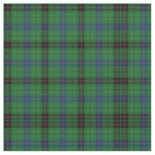 Kariert Clan Davidson Tartan Green Black Karo Stoff