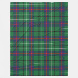 Kariert Clan Duncan Tartan Green Karo Fleecedecke