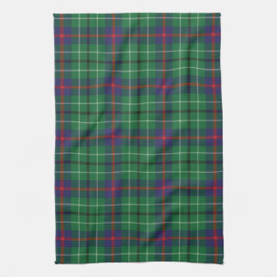 Kariert Clan Duncan Tartan Muster grün Schwarz Geschirrtuch