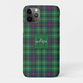 Kariert Clan Duncan Tartan Personalisiert Monogram Case-Mate iPhone Hülle