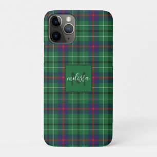 Kariert Clan Duncan Tartan Personalisiert Monogram Case-Mate iPhone Hülle