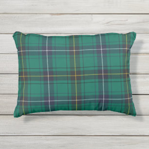Kariert Clan Henderson Green Checkered Tartan Kissen Für Draußen