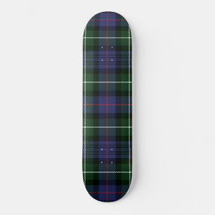 Kariert Clan MacKenzie Lila Green Karo Tartan Skateboard