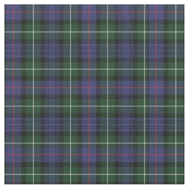 Kariert Clan MacKenzie Tartan Green Lila Karo Stoff (Nahaufnahme)