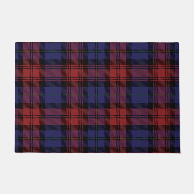 Kariert Clan MacLachlan Red Lila Karo Tartan Fußmatte (Vorderseite)