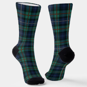 Kariert Clan Robertson Green Lila Karo Tartan Socken