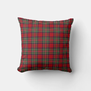 Kariert Clan Stewart Red Green Blue Karo Tartan Kissen
