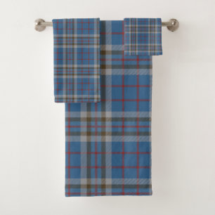 Kariert Clan Thompson Gray Blue Karo Tartan Badhandtuch Set