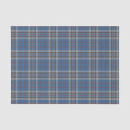 Kariert Clan Thompson Gray Blue Karo Tartan Seidenpapier