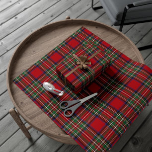 Kariert Classic Rustic Classic Stewart Tartan Geschenkpapier