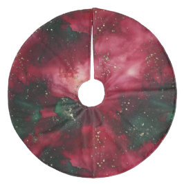 Kariert Fleece Weihnachtsbaumdecke