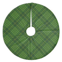 Kariert Fleece Weihnachtsbaumdecke