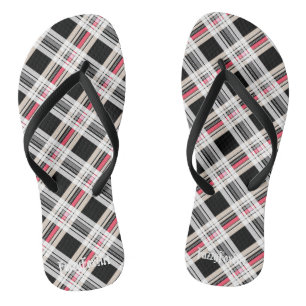 Kariert Flip Flops