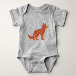 Kariert Fox Baby Strampler