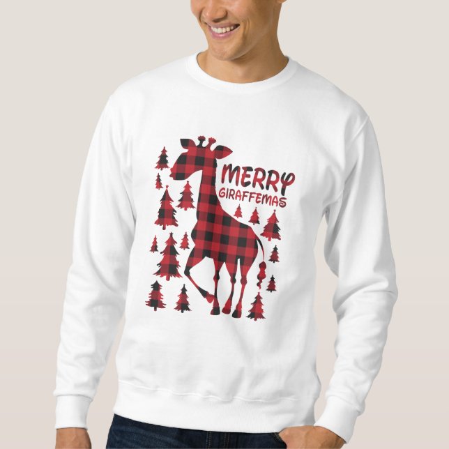 Kariert frohe Weihnachten Weihnachten Weihnachten. Sweatshirt (Vorderseite)