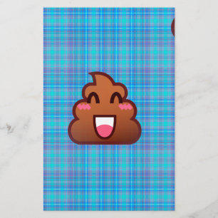 kariert gekackt Emoji Briefpapier
