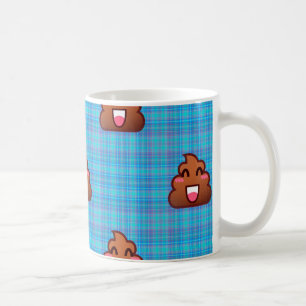 kariert gekackt Emoji Kaffeetasse