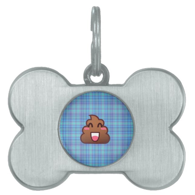 kariert gekackt Emoji Tiermarke (Vorderseite)