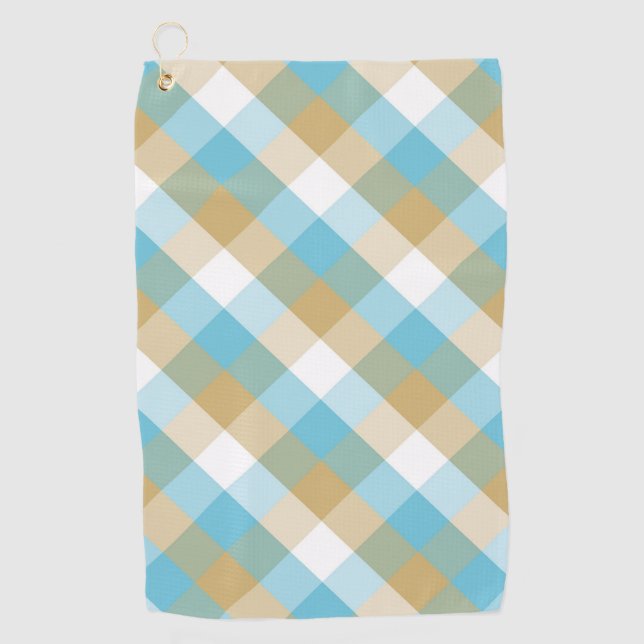 Kariert Golfhandtuch (Vorderseite)