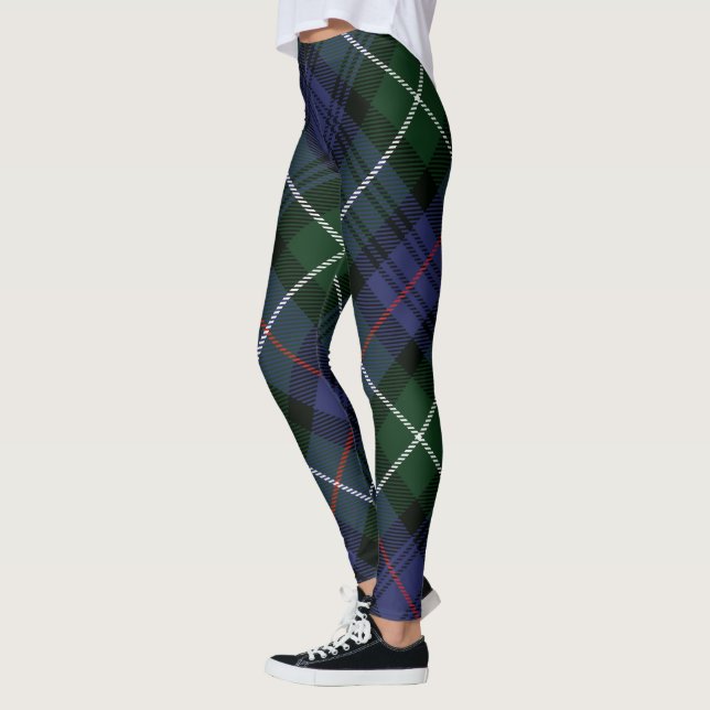 Kariert Green Clan MacKenzie Rustic Tartan Leggings (Links)