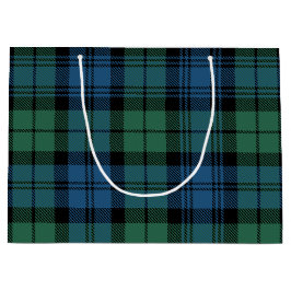 Kariert Green Karo Campbell Tartan Große Geschenktüte