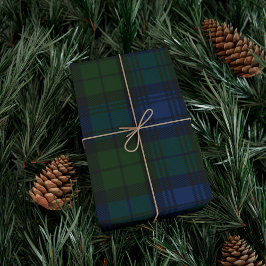Kariert Green Rustic Clan MacKenzie Tartan Geschenkpapier