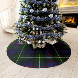 Kariert Green Rustic Clan Mackenzie Tartan Polyester Weihnachtsbaumdecke