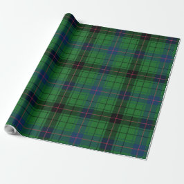 Kariert-grüner Blauer Tartan Geschenkpapier