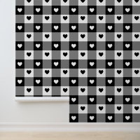 Kariert Hearts Niedlich Spaß Schwarz & Weiß Unisex