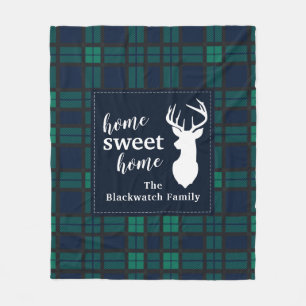 Kariert Holiday Tartan Clan Blackwatch Personalisi Fleecedecke
