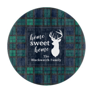 Kariert Holiday Tartan Clan Blackwatch Personalisi Schneidebrett
