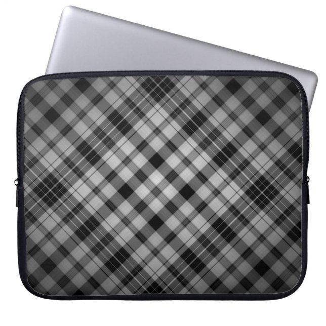 Kariert Laptopschutzhülle (Vorderseite)