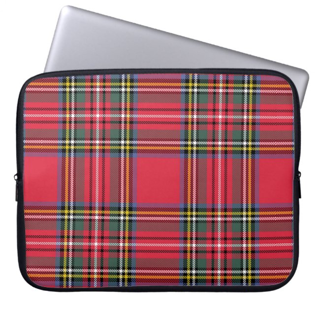 Kariert Laptopschutzhülle (Vorderseite)