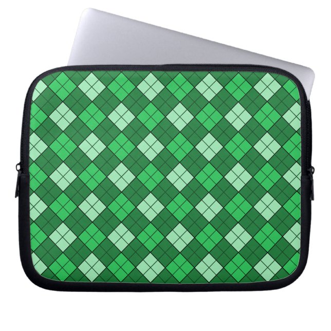 Kariert Laptopschutzhülle (Vorderseite)
