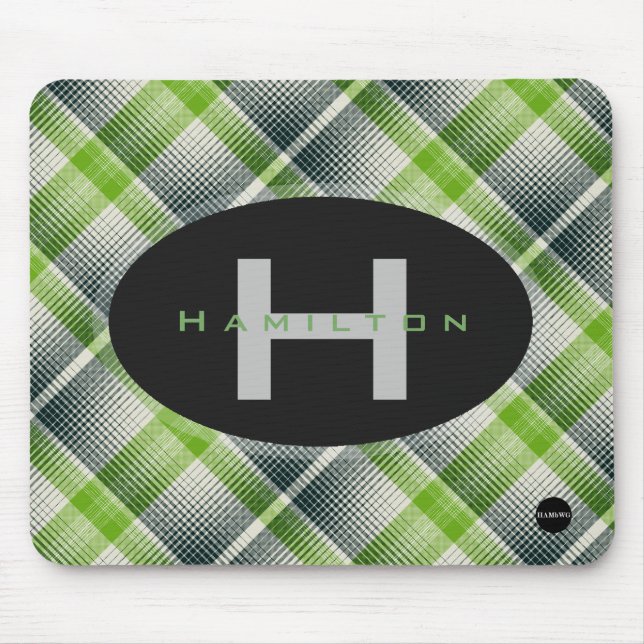 Kariert Mousepad - HAMbyWG (Vorne)